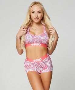 PSD Underwear Pink Dollars Boy Short
