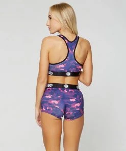 PSD Underwear Purple Camo Boy Short