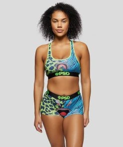 PSD Underwear Warface Neon Cats Blue Boy Short