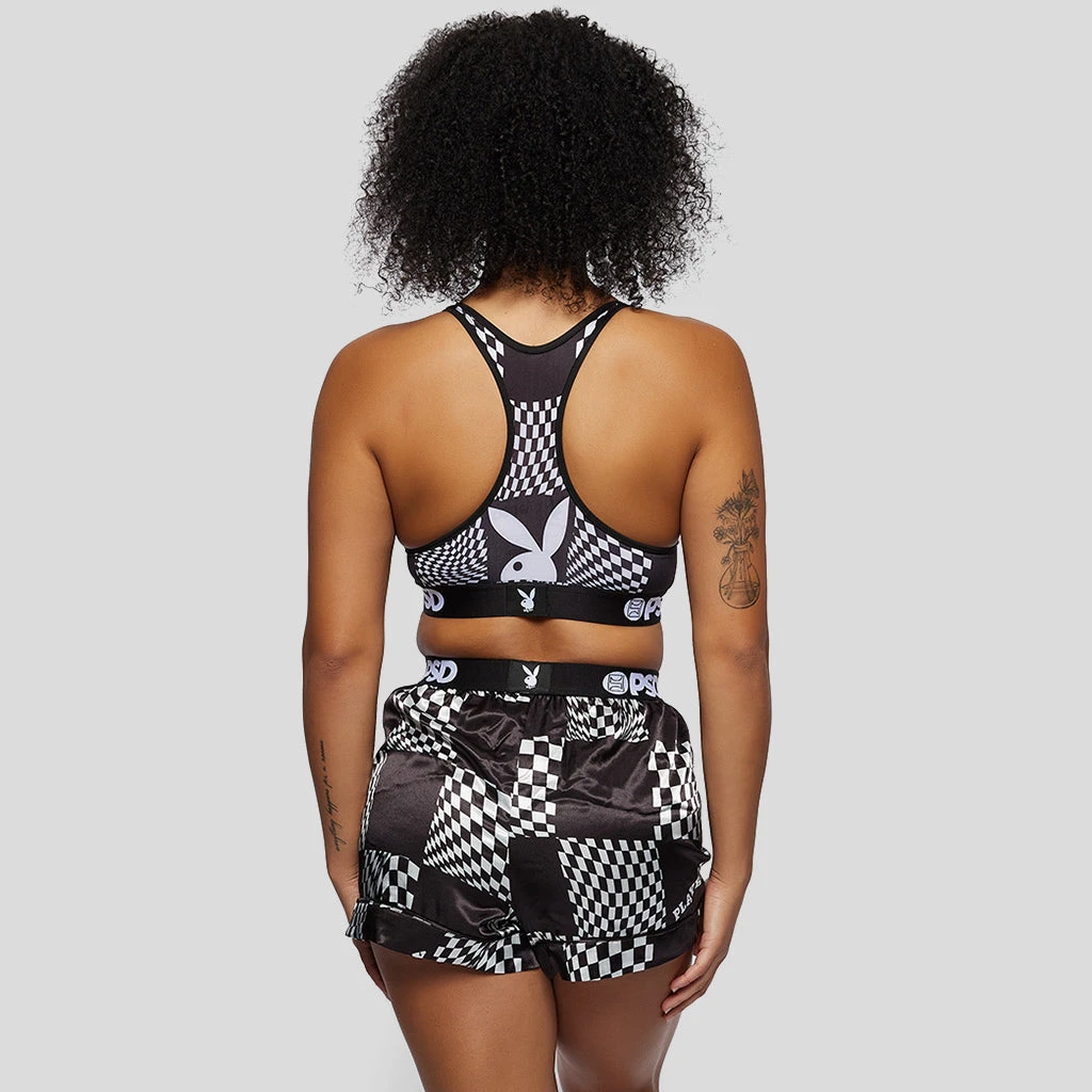 PSD Underwear Playboy - Warp Check Women's Boxer 3 PSD Underwear Playboy - Warp Check Women's Boxer