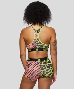 PSD Underwear Warface Neon Cats Red Sports Bra
