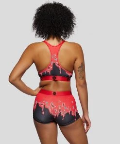 PSD Underwear Bandana Melt Red Sports Bra