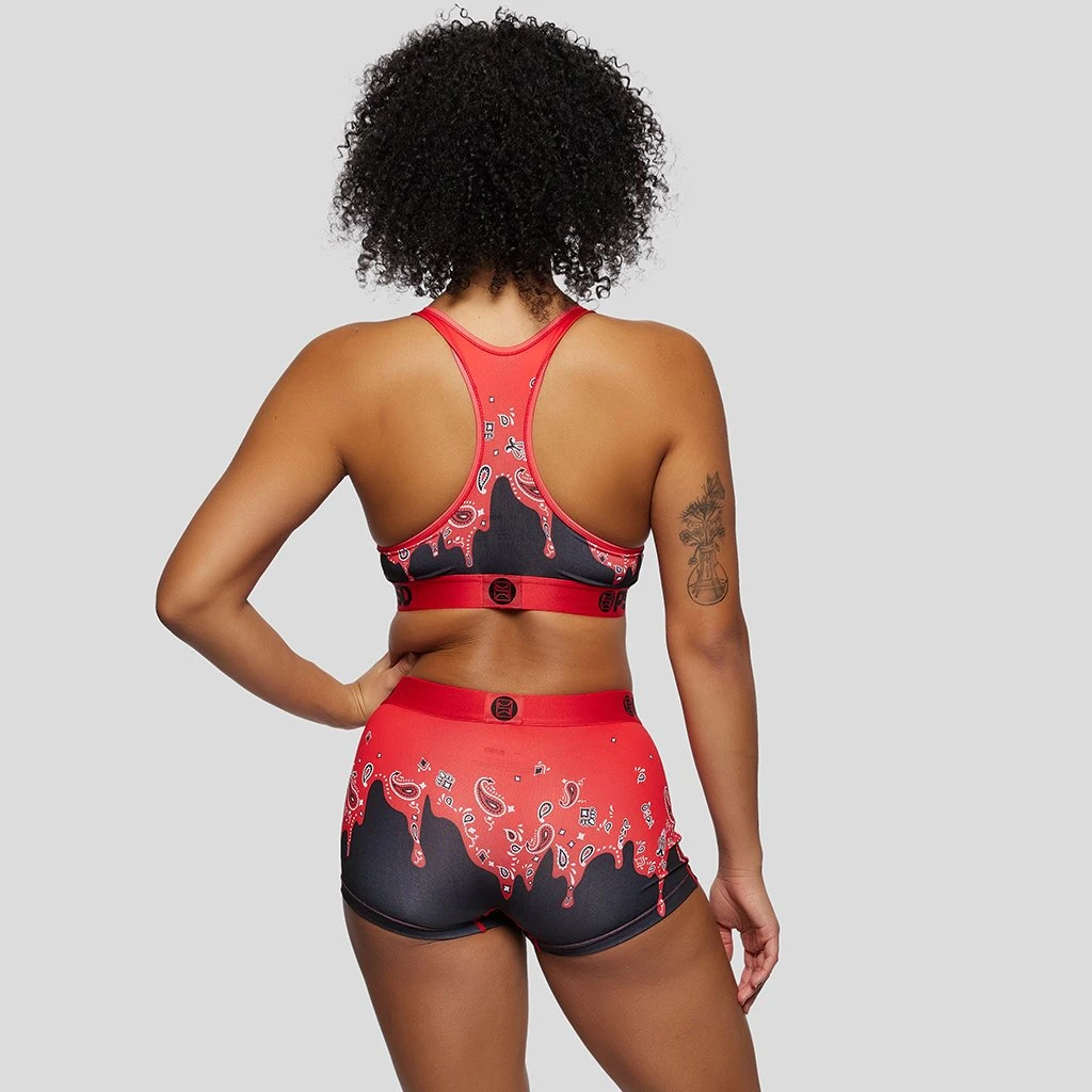 PSD Underwear Bandana Melt Red Sports Bra 2 PSD Underwear Bandana Melt Red Sports Bra