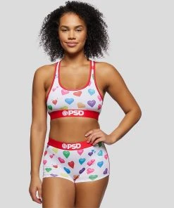 PSD Underwear Heart Emojis Sports Bra