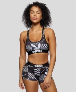 PSD Underwear Playboy - Warp Check Sports Bra