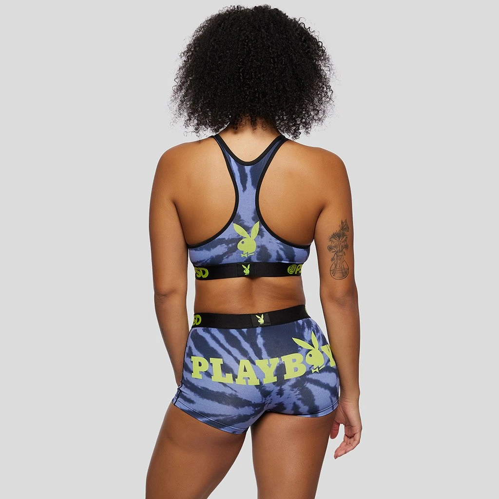 PSD Underwear Playboy - Tie Dye Logo Sports Bra 3 PSD Underwear Playboy - Tie Dye Logo Sports Bra
