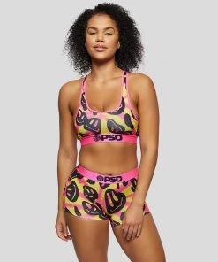 PSD Underwear Acid Smiles Sports Bra