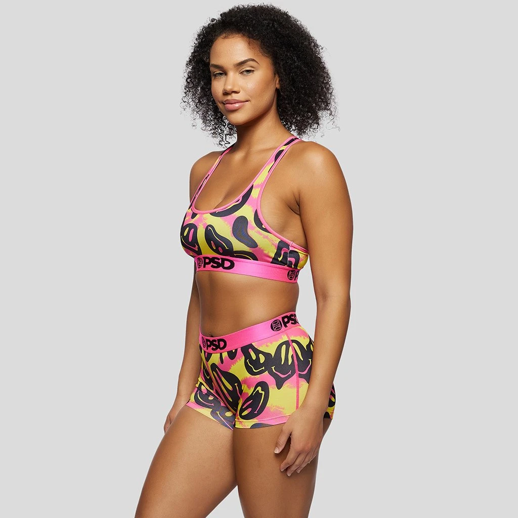 PSD Underwear Acid Smiles Sports Bra 2 PSD Underwear Acid Smiles Sports Bra