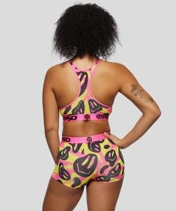 PSD Underwear Acid Smiles Sports Bra 5 PSD Underwear Acid Smiles Sports Bra