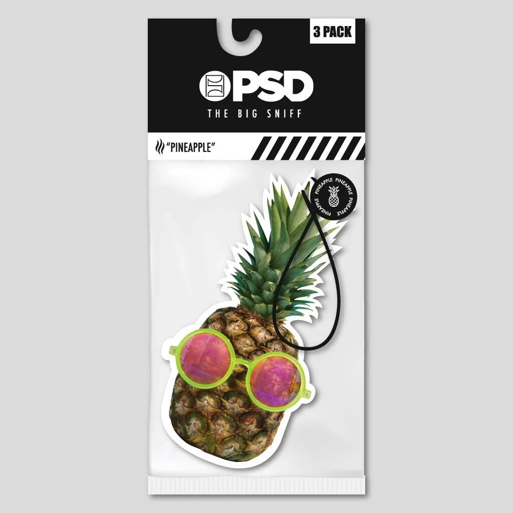 PSD Underwear Pineapple Shades Air Freshener 3-Pack 1 PSD Underwear Pineapple Shades Air Freshener 3-Pack