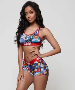 PSD Underwear DC - Comic Strip Sports Bra