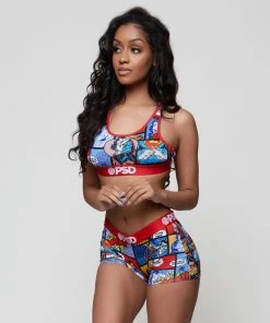 PSD Underwear DC - Comic Strip Sports Bra