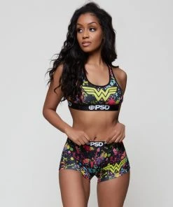 PSD Underwear DC - Wonder Woman Paint Splatter Sports Bra