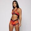 PSD Underwear Naruto - Dark Tie Dye Line Work Sports Bra