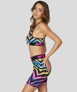 PSD Underwear Rainbow Zebra Biker Short