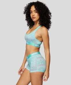 PSD Underwear Rich Bandana Teal Boy Short