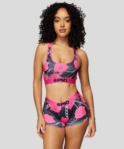 PSD Underwear Neon Pink Rose Boy Short