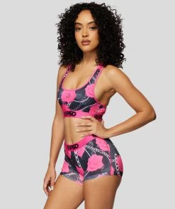 PSD Underwear Neon Pink Rose Boy Short