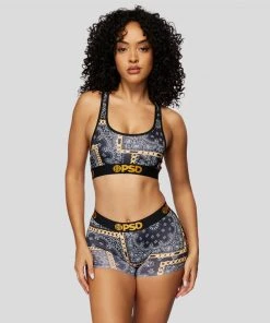 PSD Underwear Rich Bandana Black Boy Short