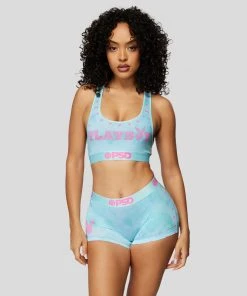 PSD Underwear Playboy - Bunny Y2K Teal Sports Bra