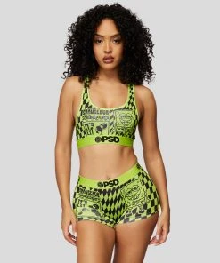 PSD Underwear Spongebob - Spongebob Is Lit Sports Bra