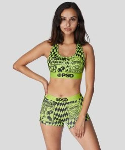 PSD Underwear Spongebob - Spongebob Is Lit Performance Sports Bra