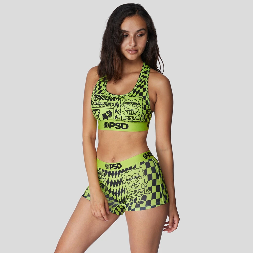 PSD Underwear Spongebob - Spongebob Is Lit Performance Sports Bra 2 PSD Underwear Spongebob - Spongebob Is Lit Performance Sports Bra