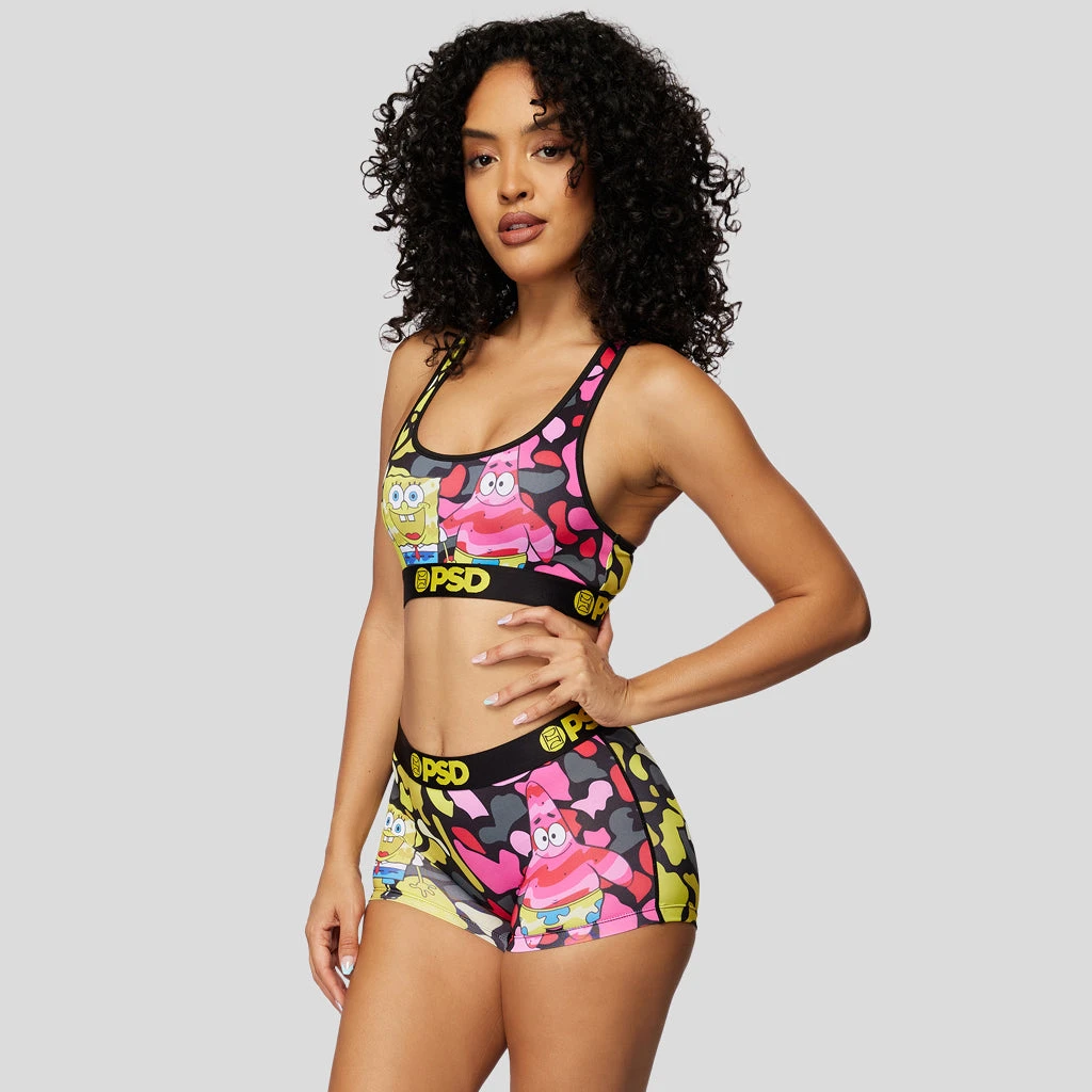 PSD Underwear Spongebob - Absorbent Camo Sports Bra 2 PSD Underwear Spongebob - Absorbent Camo Sports Bra