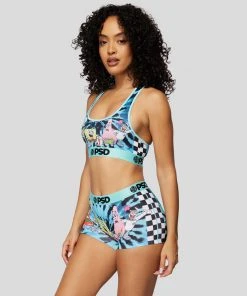 PSD Underwear Spongebob - Check Us Out Sports Bra