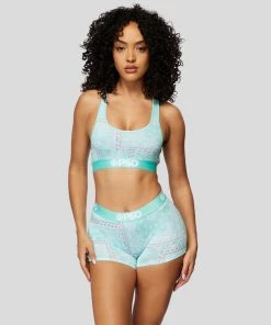 PSD Underwear Rich Bandana Teal Sports Bra