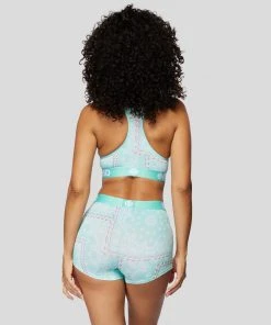 PSD Underwear Rich Bandana Teal Sports Bra