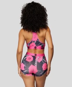PSD Underwear Neon Pink Rose Sports Bra