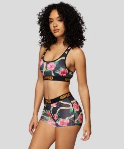 PSD Underwear Chained Garden Pink Sports Bra