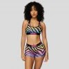 PSD Underwear Rainbow Zebra Sports Bra