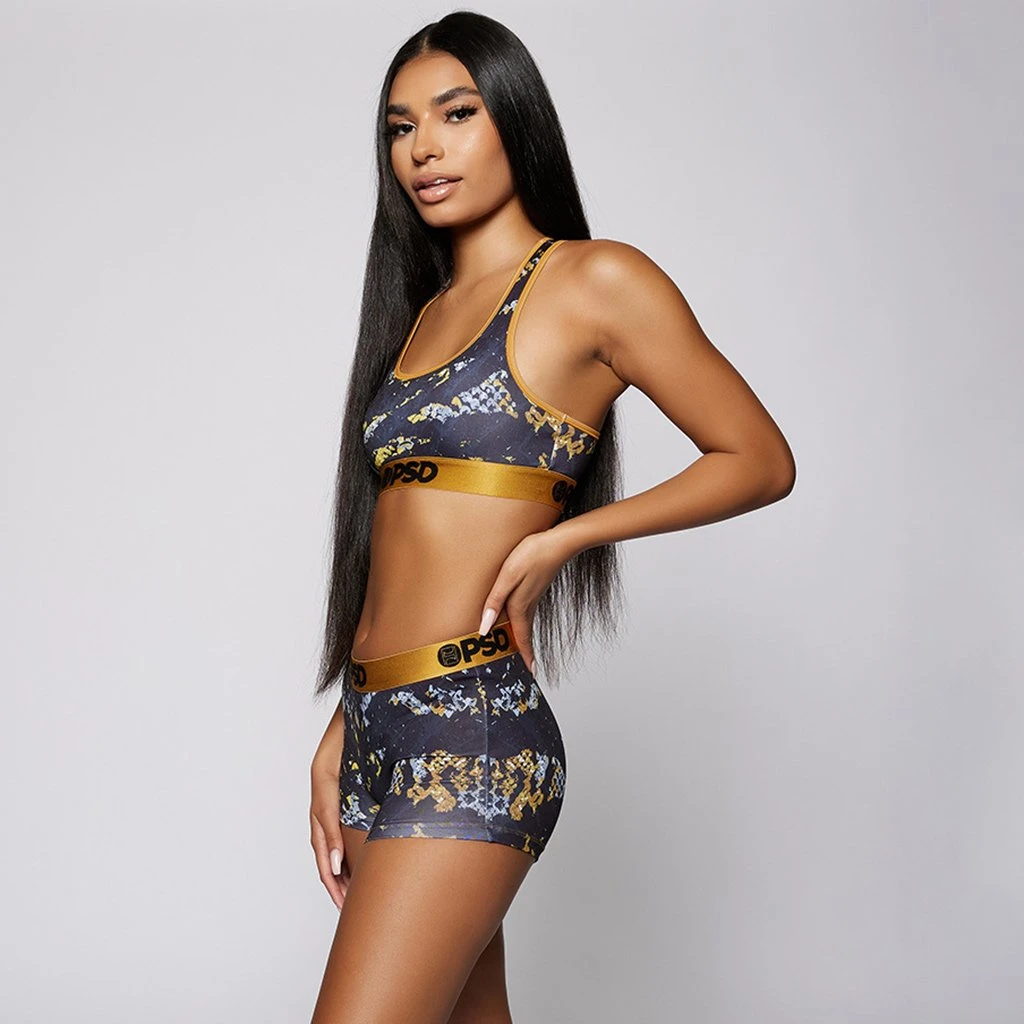 PSD Underwear Golden Scales Sports Bra 2 PSD Underwear Golden Scales Sports Bra