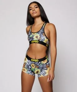 PSD Underwear Tie Dye Sunflower Mix Sports Bra