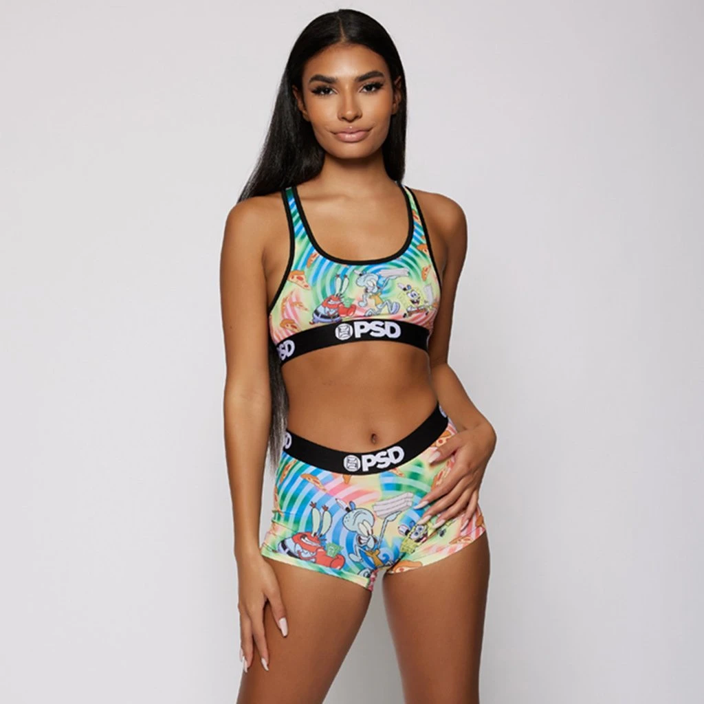 PSD Underwear SpongeBob - Pizza Sports Bra 1 PSD Underwear SpongeBob - Pizza Sports Bra