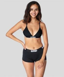 PSD Underwear Solids Bralette - Black