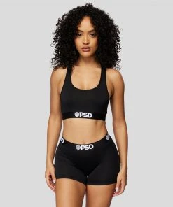 PSD Underwear Solids Boy Short Long - Black