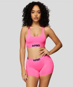 PSD Underwear Solids Boy Short Long - Pink