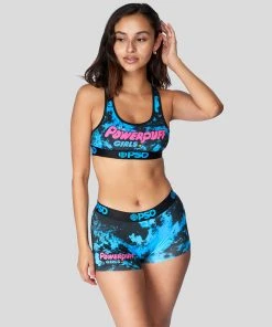 PSD Underwear The Powerpuff Girls - Acid Blue Sports Bra