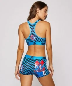 PSD Underwear DC - Harley Quinn Checkered Sports Bra