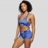PSD Underwear Hype Blue Bandana Sports Bra