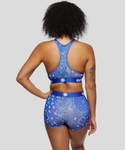PSD Underwear Hype Blue Bandana Sports Bra 5 PSD Underwear Hype Blue Bandana Sports Bra