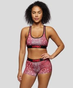 PSD Underwear Hype Red Bandana Sports Bra