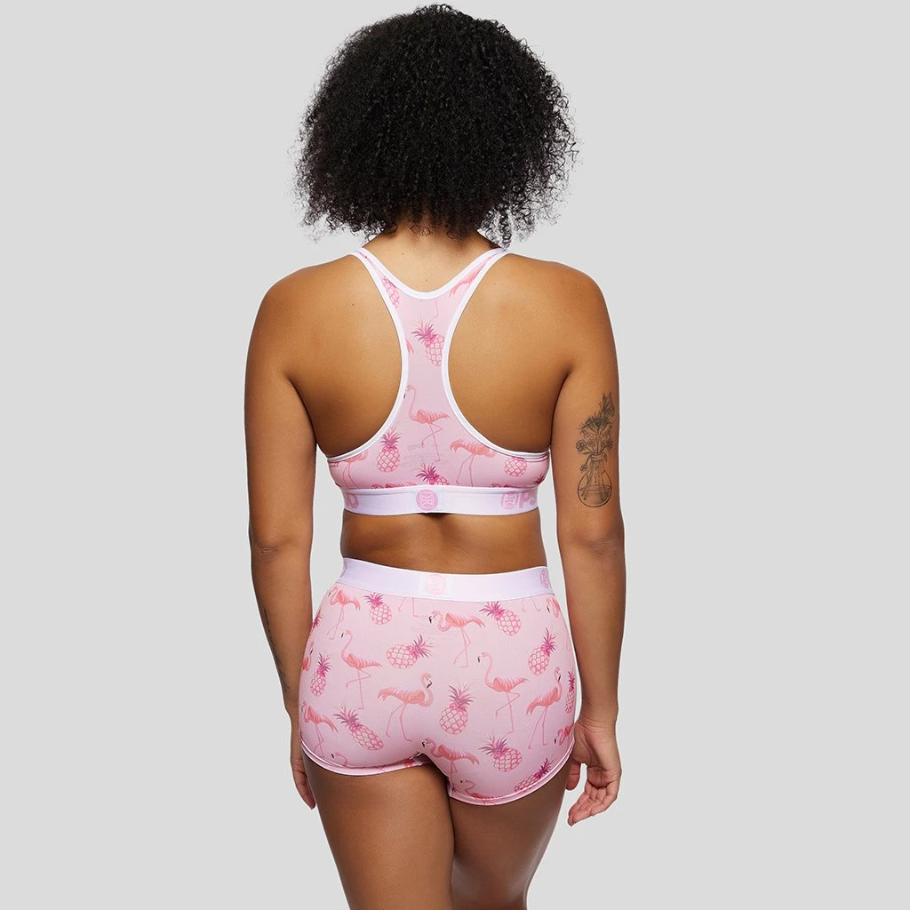PSD Underwear Pink Flamingo Sports Bra 3 PSD Underwear Pink Flamingo Sports Bra