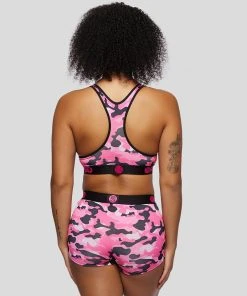PSD Underwear Pink Camo Sports Bra
