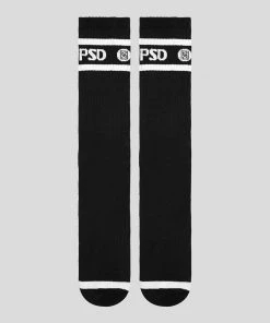 PSD Underwear Crew Socks 3-Pack Black