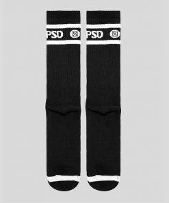 PSD Underwear Crew Socks 3-Pack Black
