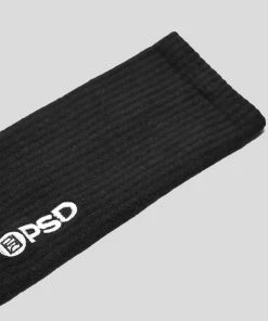 PSD Underwear Crew Socks 3-Pack Black CORE BASICS